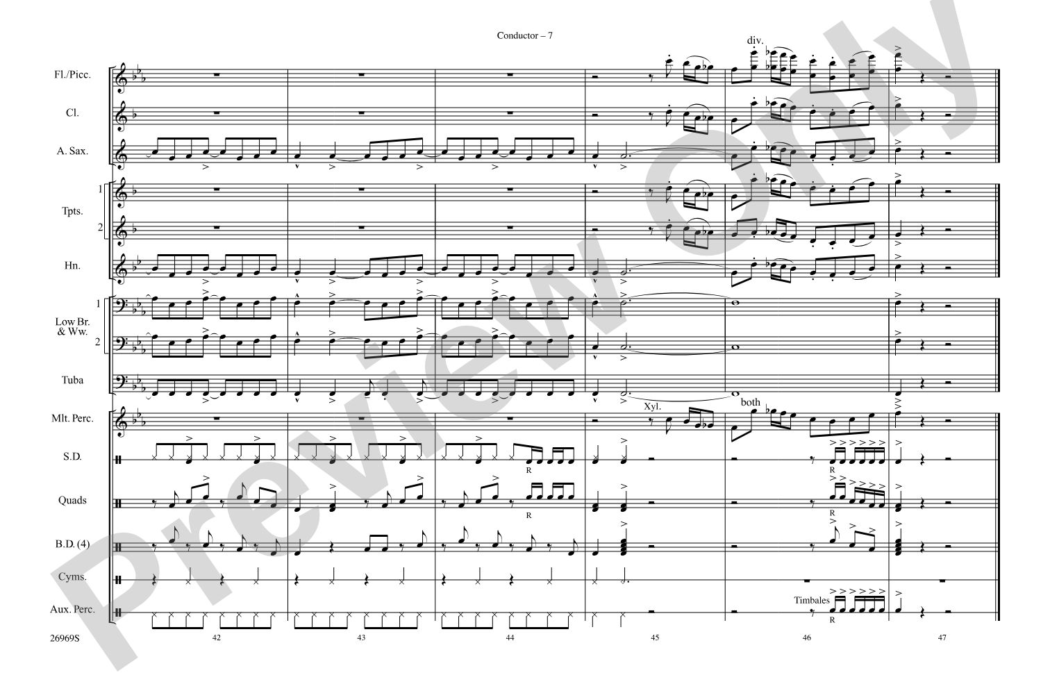 Jumpin' Jack Flash: Marching Band Conductor Score & Parts