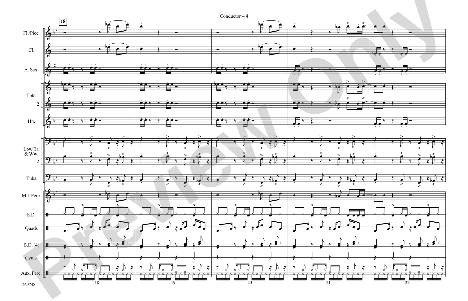 Gonna Make You Sweat (Everybody Dance Now): Marching Band Conductor Score & Parts