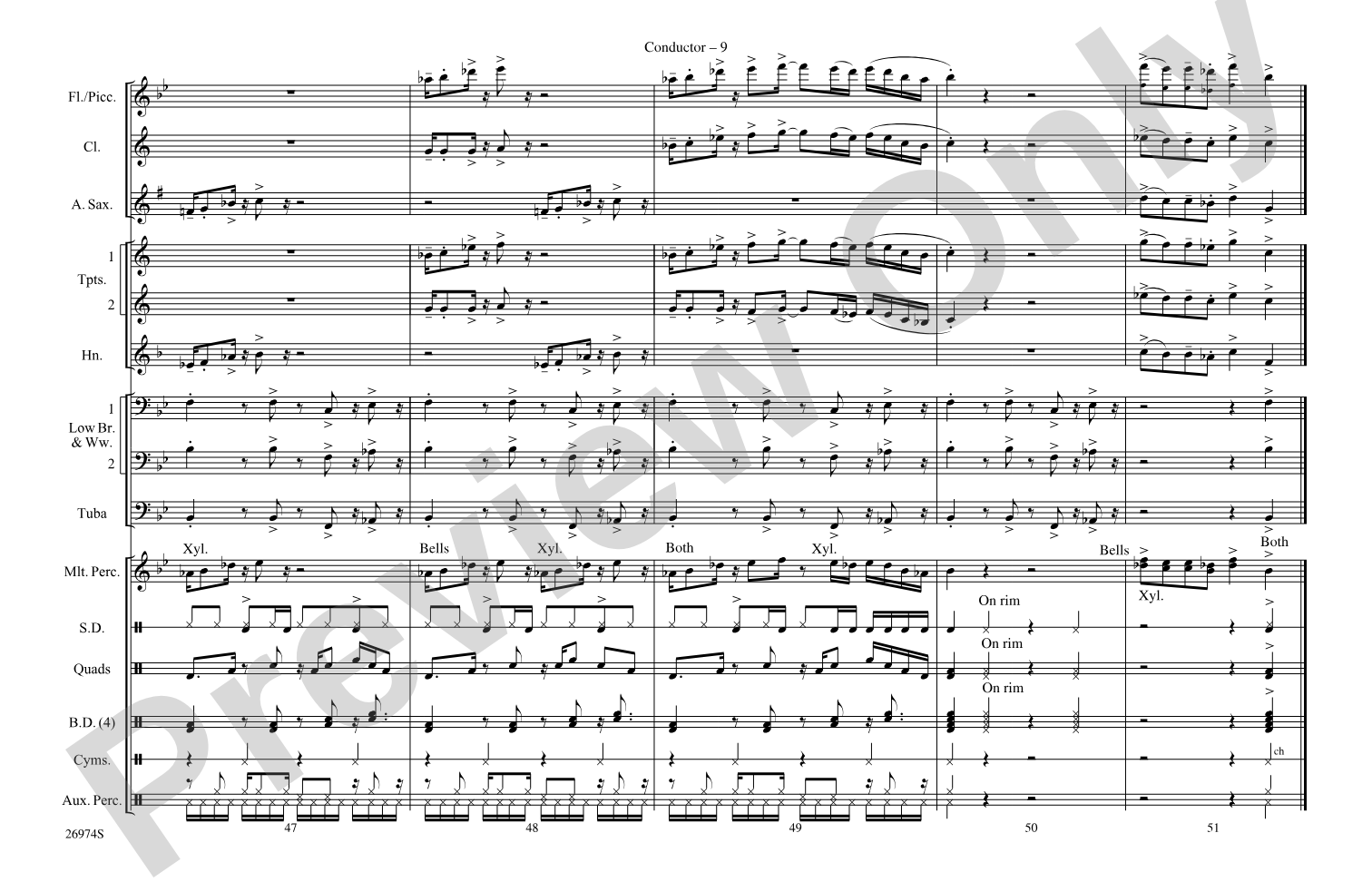 Gonna Make You Sweat (Everybody Dance Now): Marching Band Conductor Score & Parts