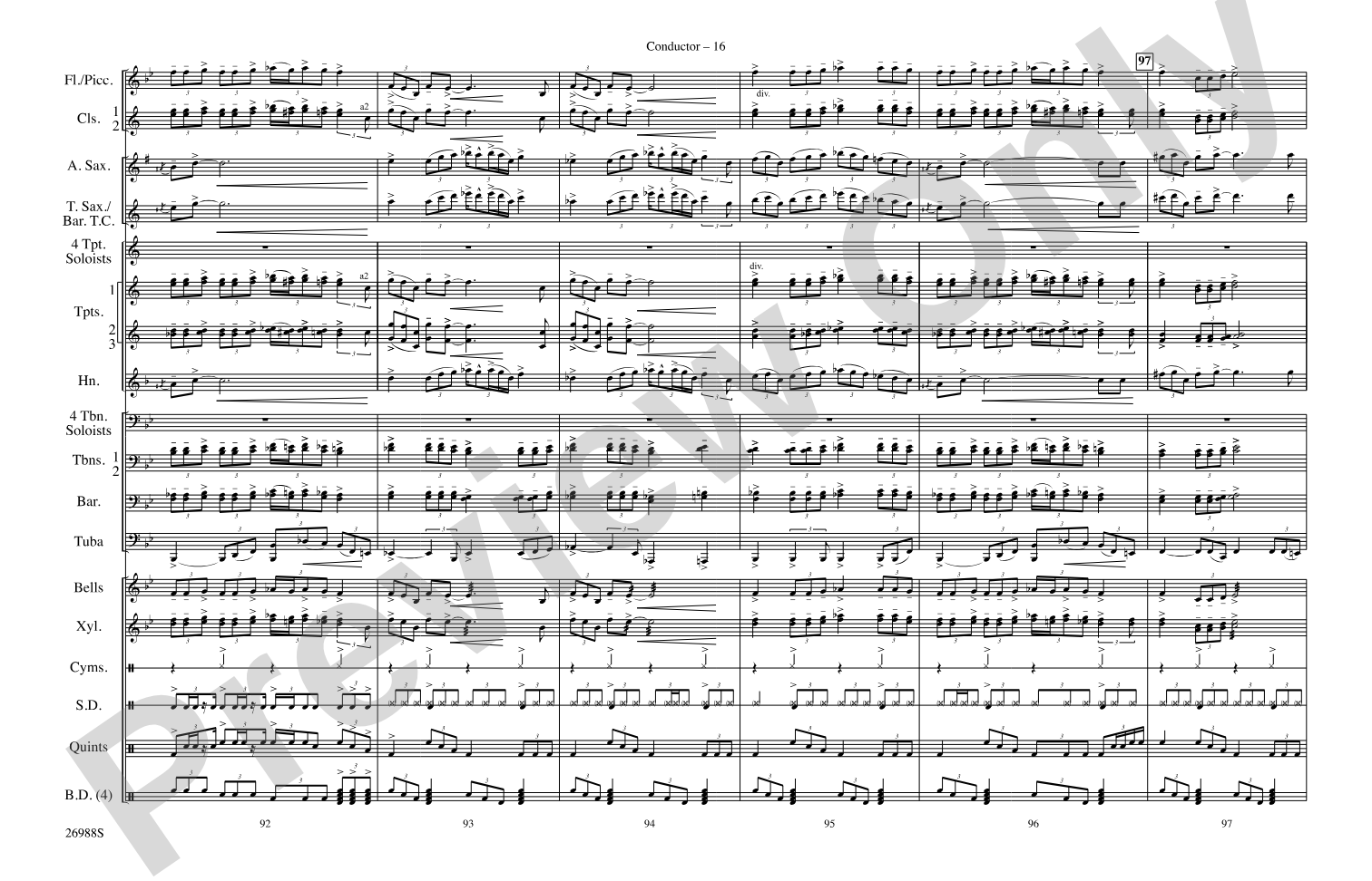 Blues in the Night: Score