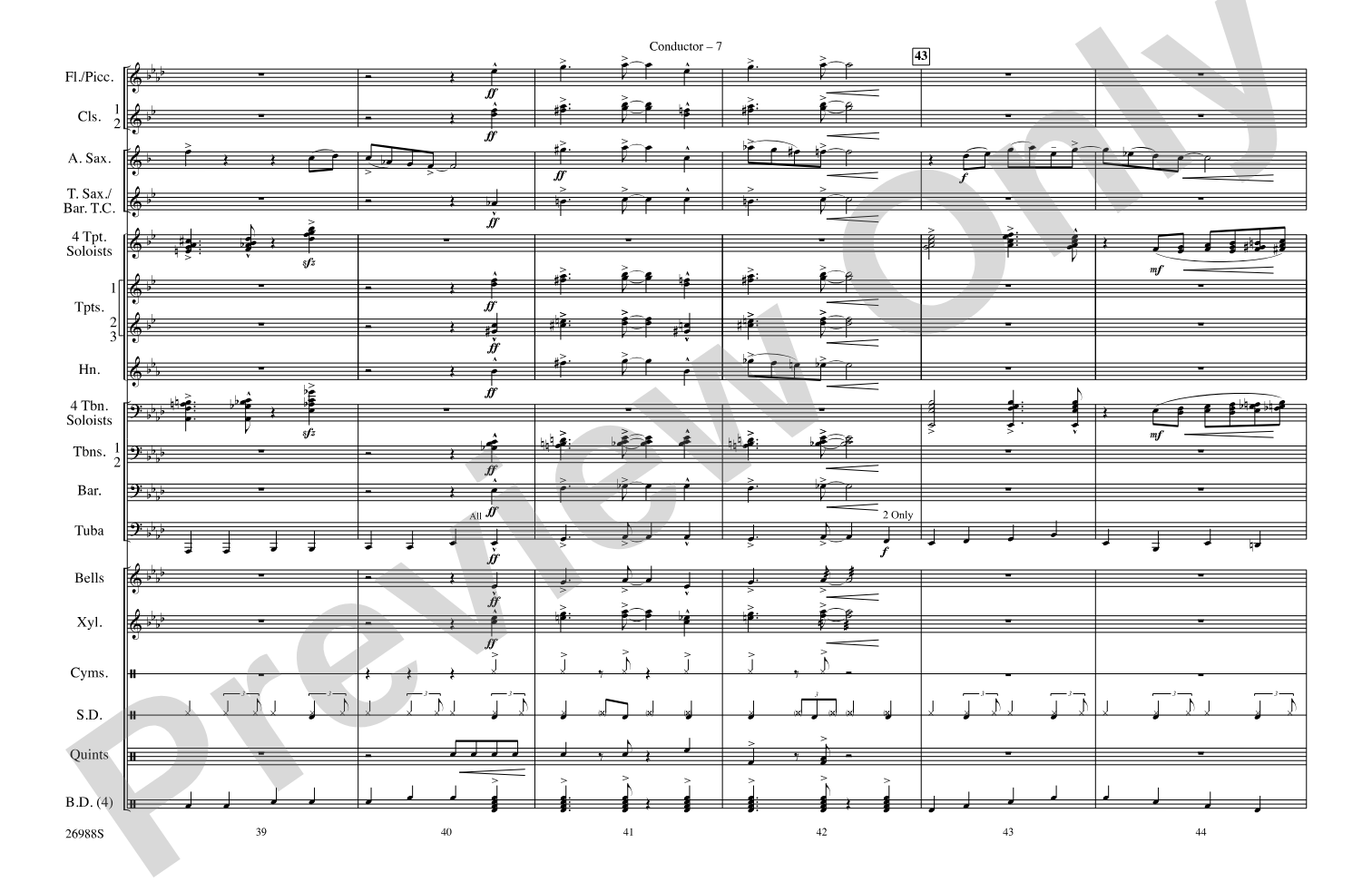 Blues in the Night: Score