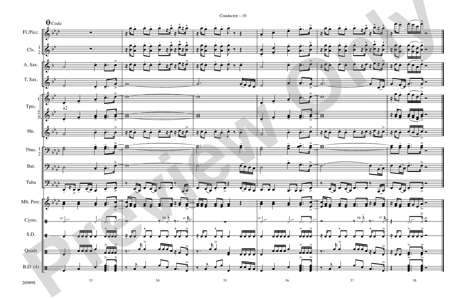 Give It All You Got: Marching Band Conductor Score & Parts