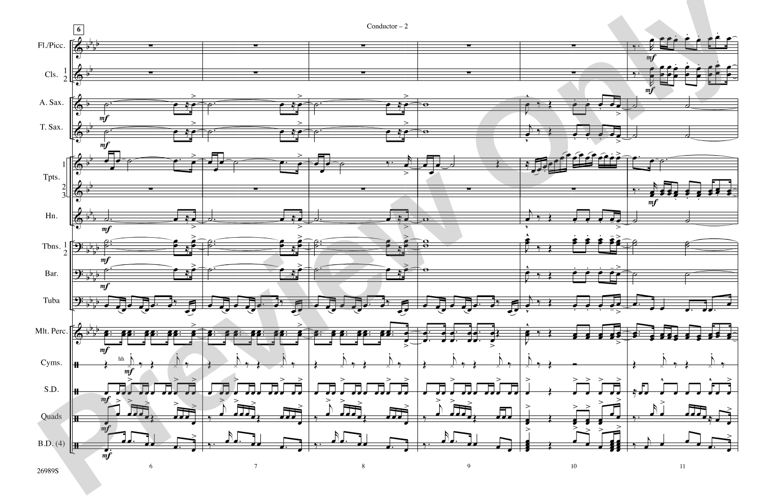 Give It All You Got: Marching Band Conductor Score & Parts