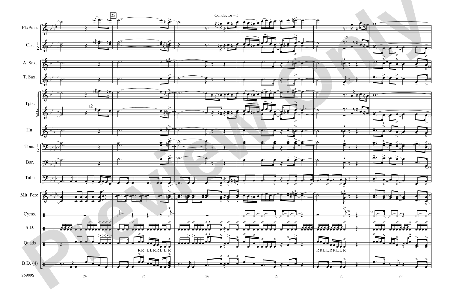 Give It All You Got: Marching Band Conductor Score & Parts