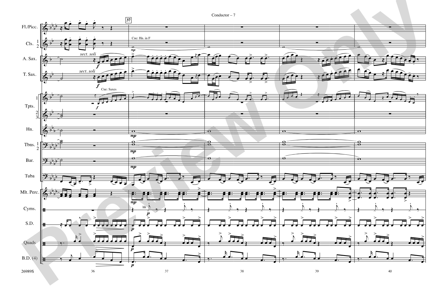 Give It All You Got: Marching Band Conductor Score & Parts