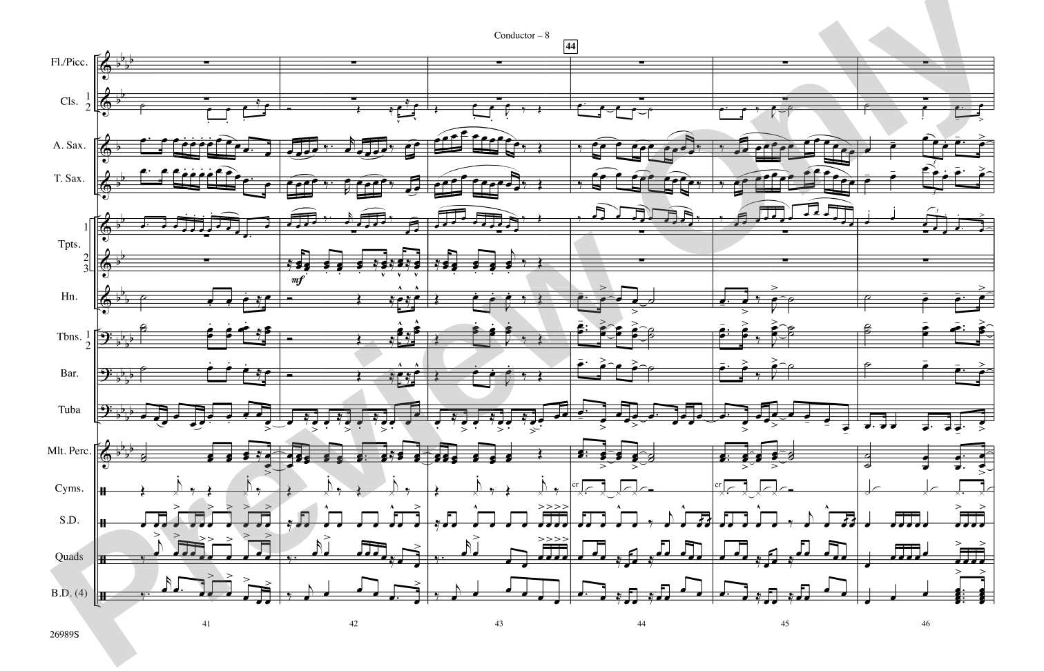 Give It All You Got: Marching Band Conductor Score & Parts