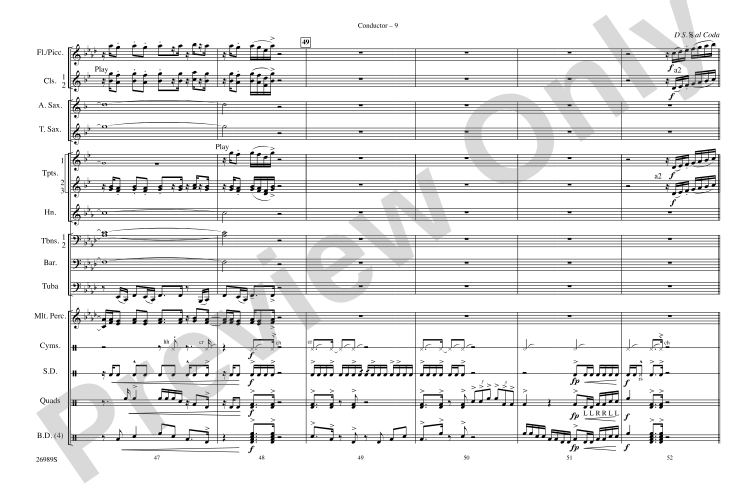 Give It All You Got: Marching Band Conductor Score & Parts