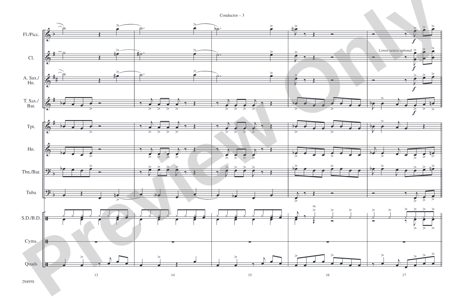 Great Balls of Fire: Marching Band Conductor Score & Parts