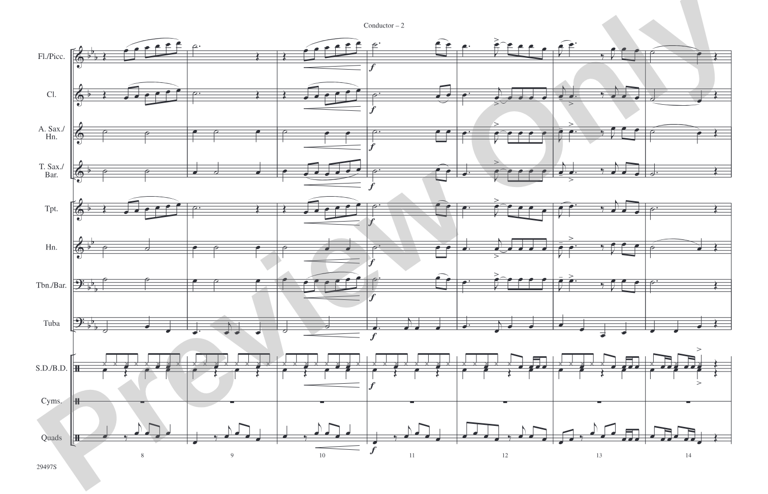 Do You Want to Know a Secret?: Marching Band Conductor Score & Parts