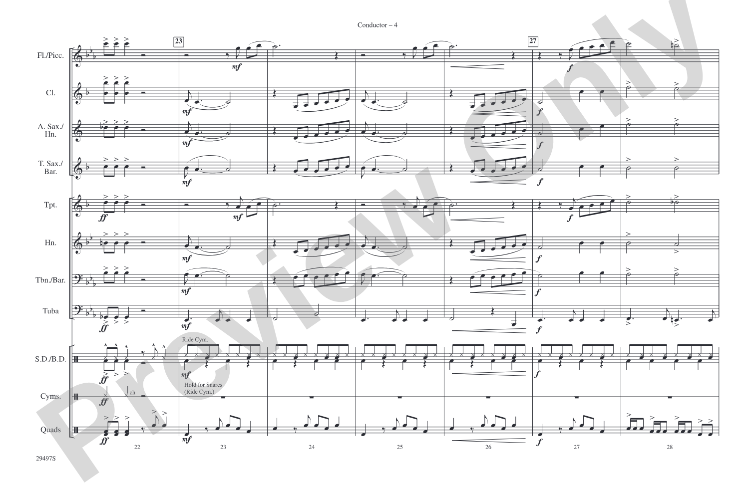 Do You Want to Know a Secret?: Marching Band Conductor Score & Parts