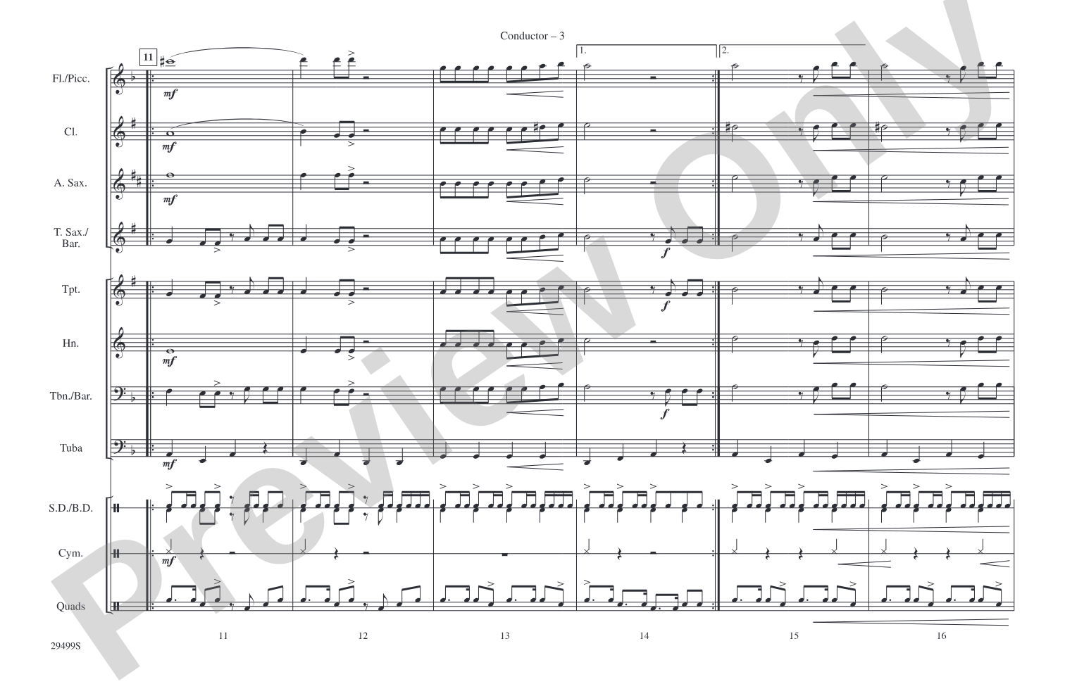 The Cup of Life: Marching Band Conductor Score & Parts
