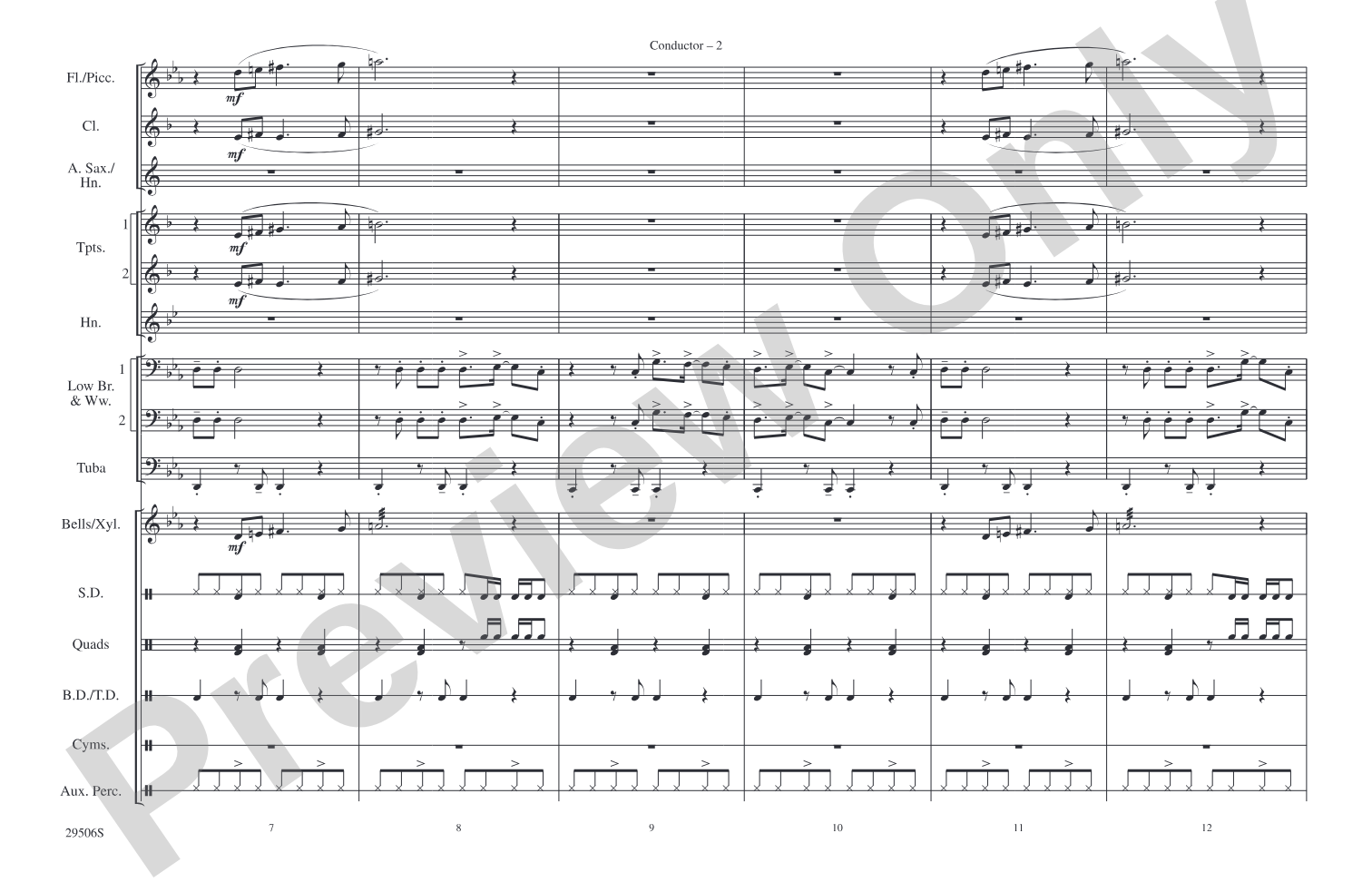 Paralyzer: Marching Band Conductor Score & Parts