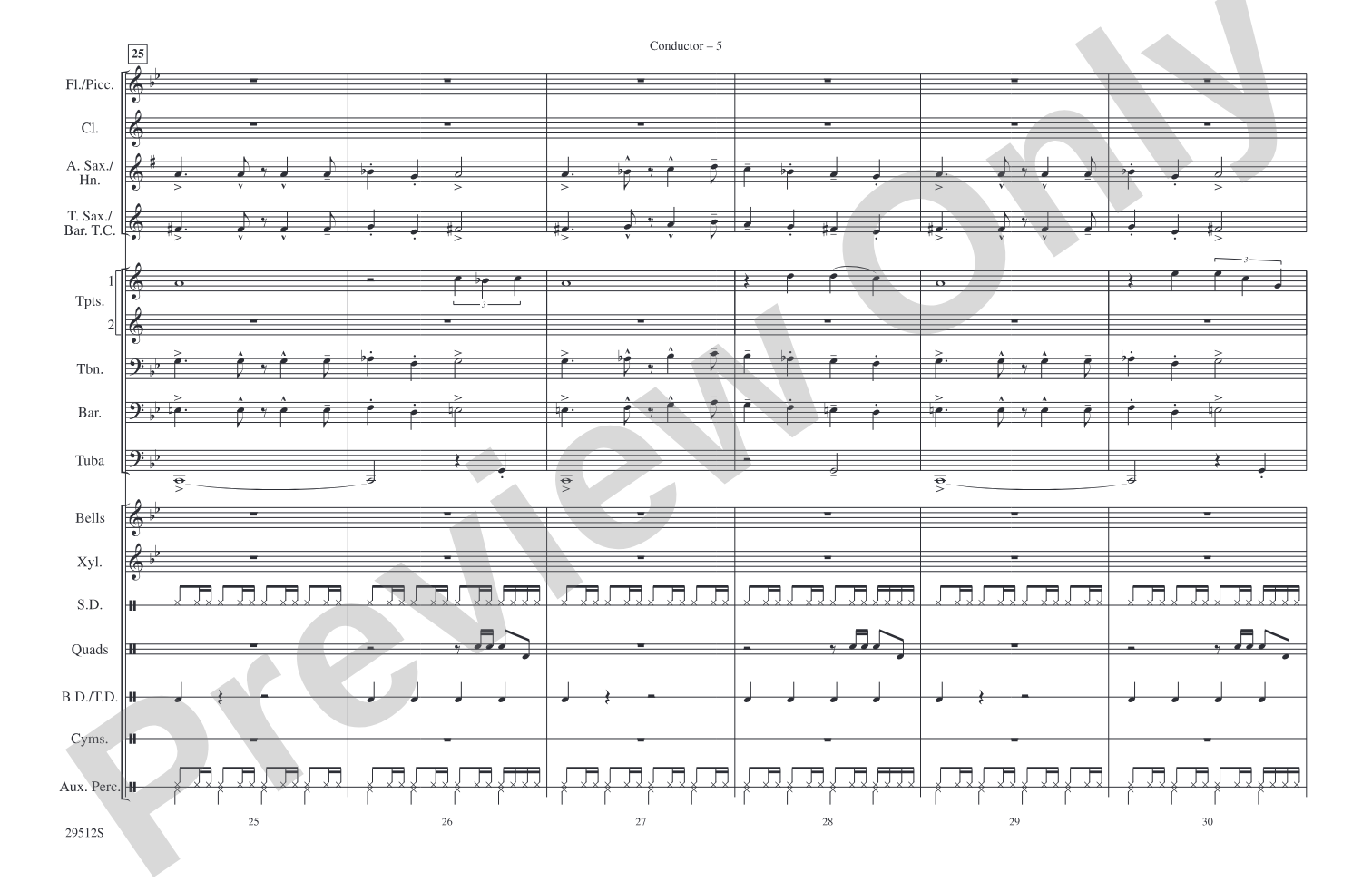La Serpiente (The Snake): Marching Band Conductor Score & Parts