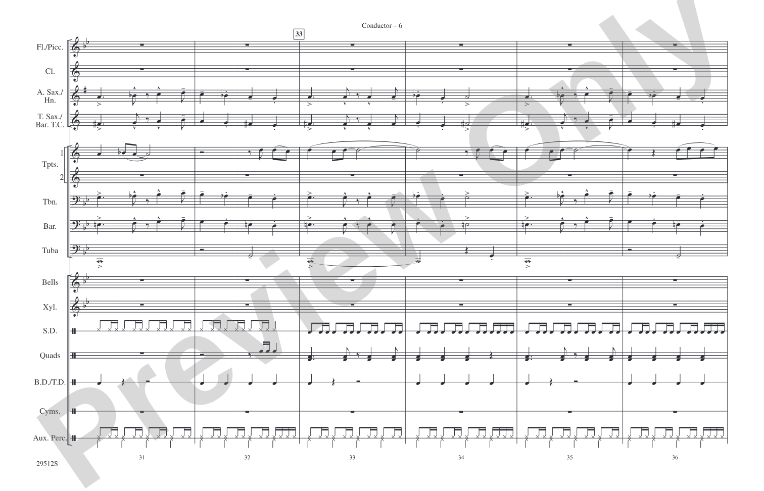 La Serpiente (The Snake): Marching Band Conductor Score & Parts