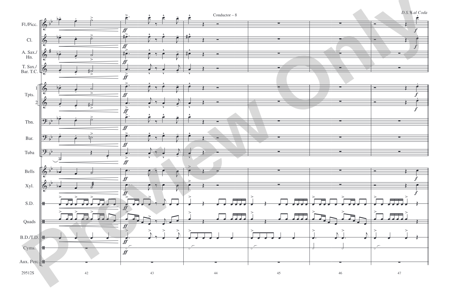 La Serpiente (The Snake): Marching Band Conductor Score & Parts