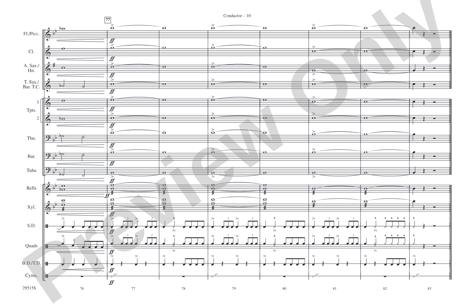 You're a Grand Old Flag / America, the Beautiful: Marching Band Conductor Score & Parts