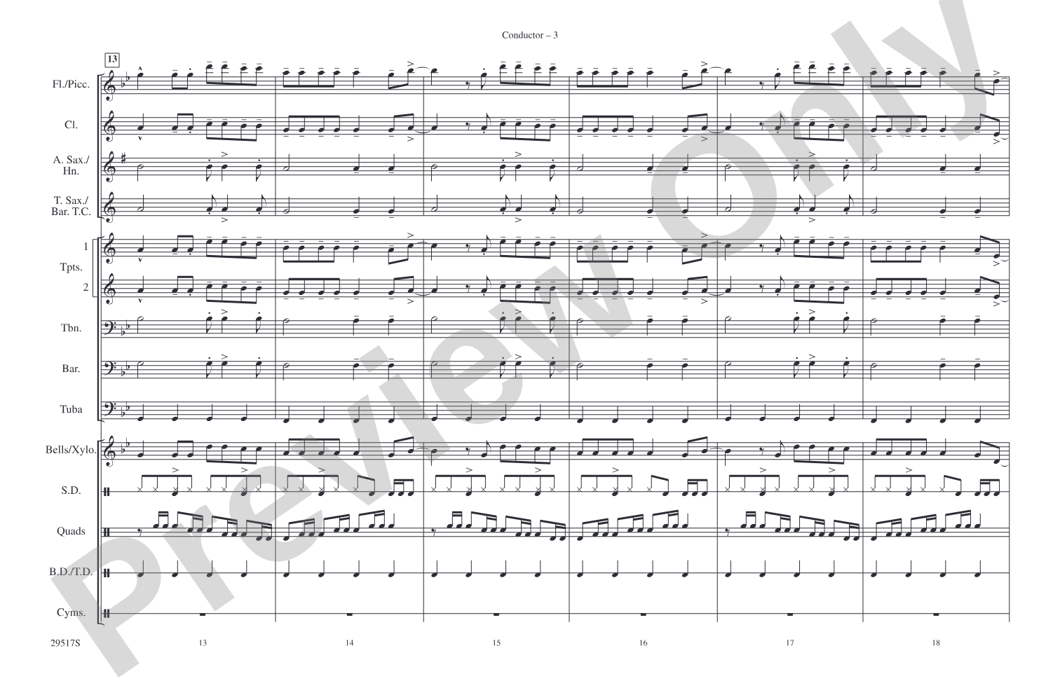 The Way I Are: Marching Band Conductor Score & Parts