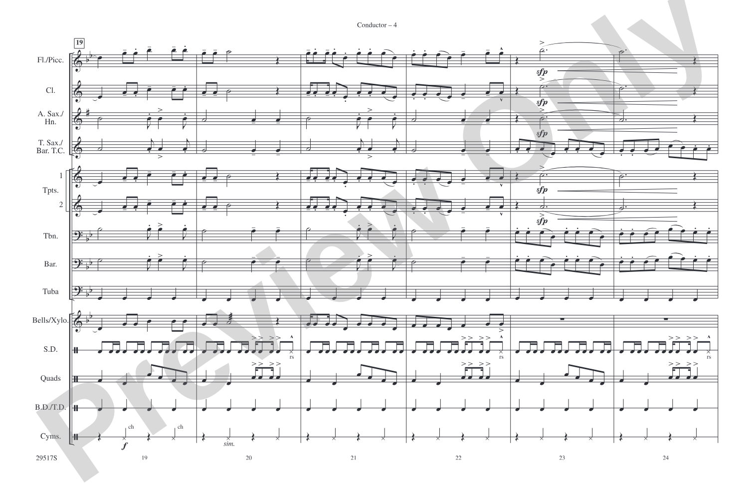 The Way I Are: Marching Band Conductor Score & Parts