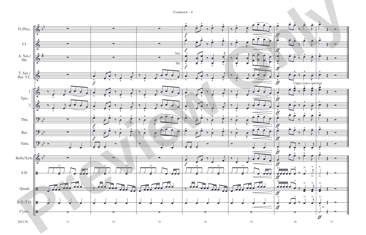 The Way I Are: Marching Band Conductor Score & Parts