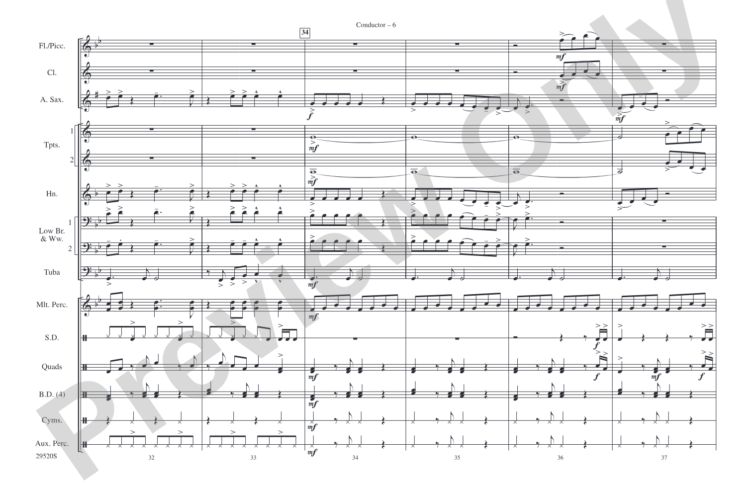 Danger Zone: Marching Band Conductor Score & Parts