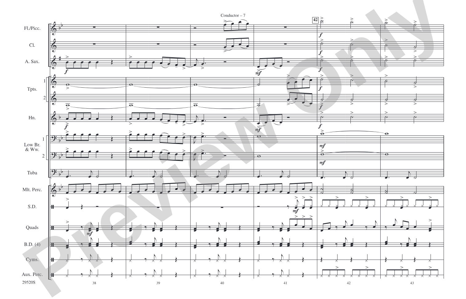 Danger Zone: Marching Band Conductor Score & Parts