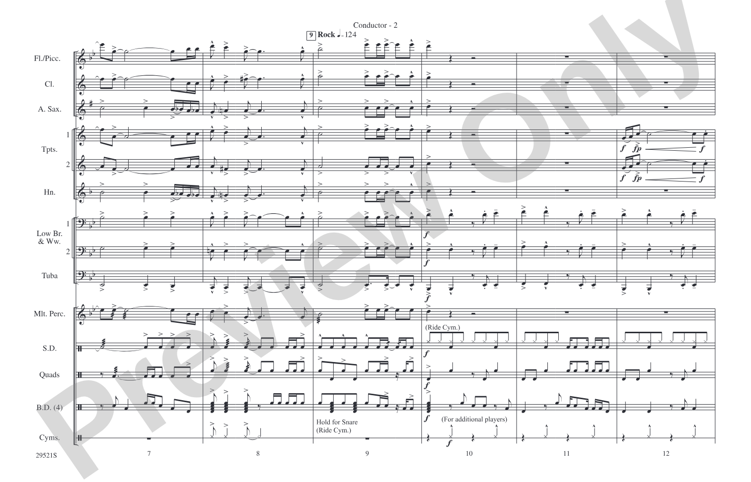 You Can't Always Get What You Want / Get Off of My Cloud: Marching Band Conductor Score & Parts