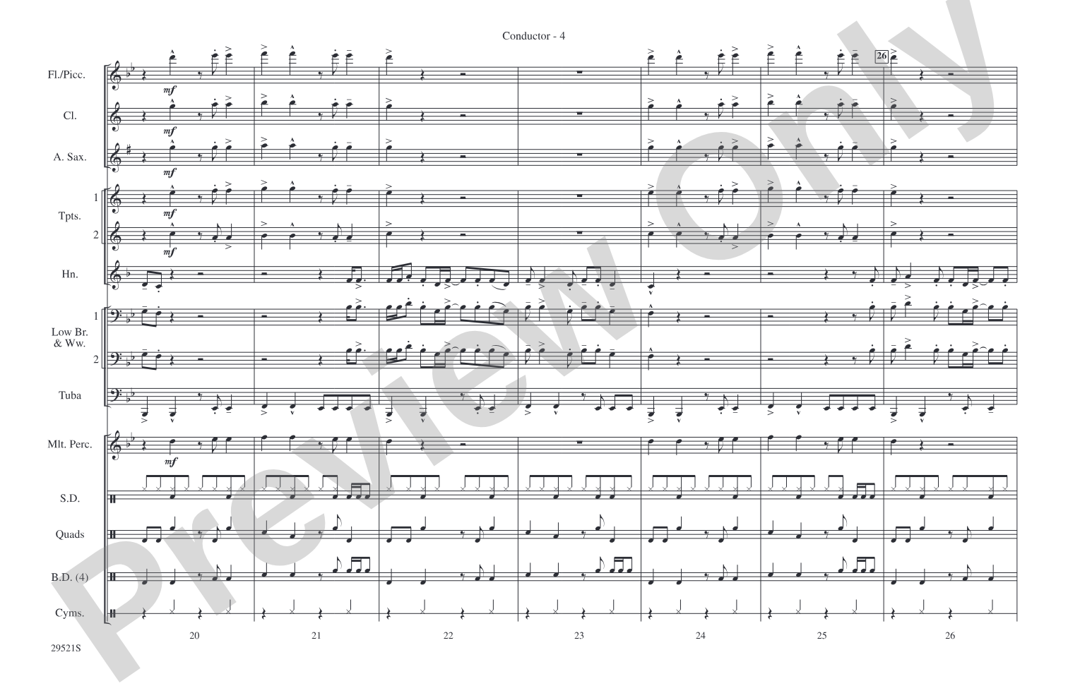 You Can't Always Get What You Want / Get Off of My Cloud: Marching Band Conductor Score & Parts