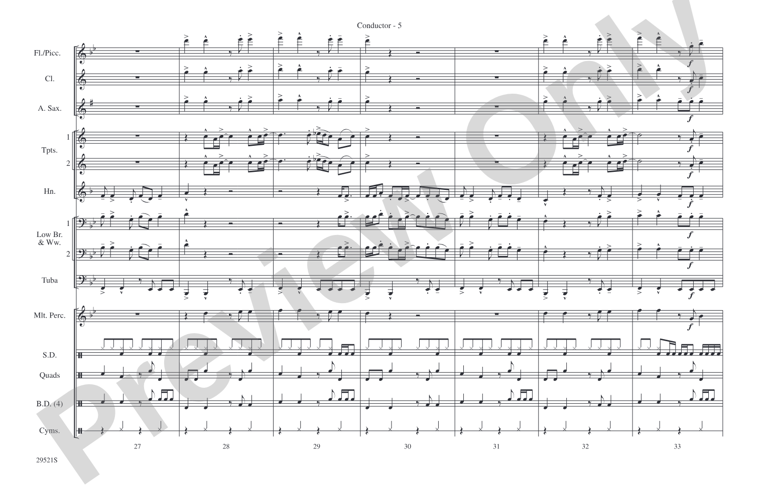 You Can't Always Get What You Want / Get Off of My Cloud: Marching Band Conductor Score & Parts