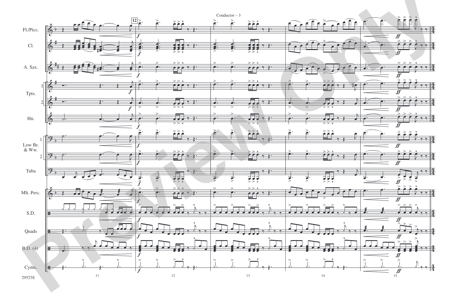 Time Is on My Side / Satisfaction: Marching Band Conductor Score & Parts