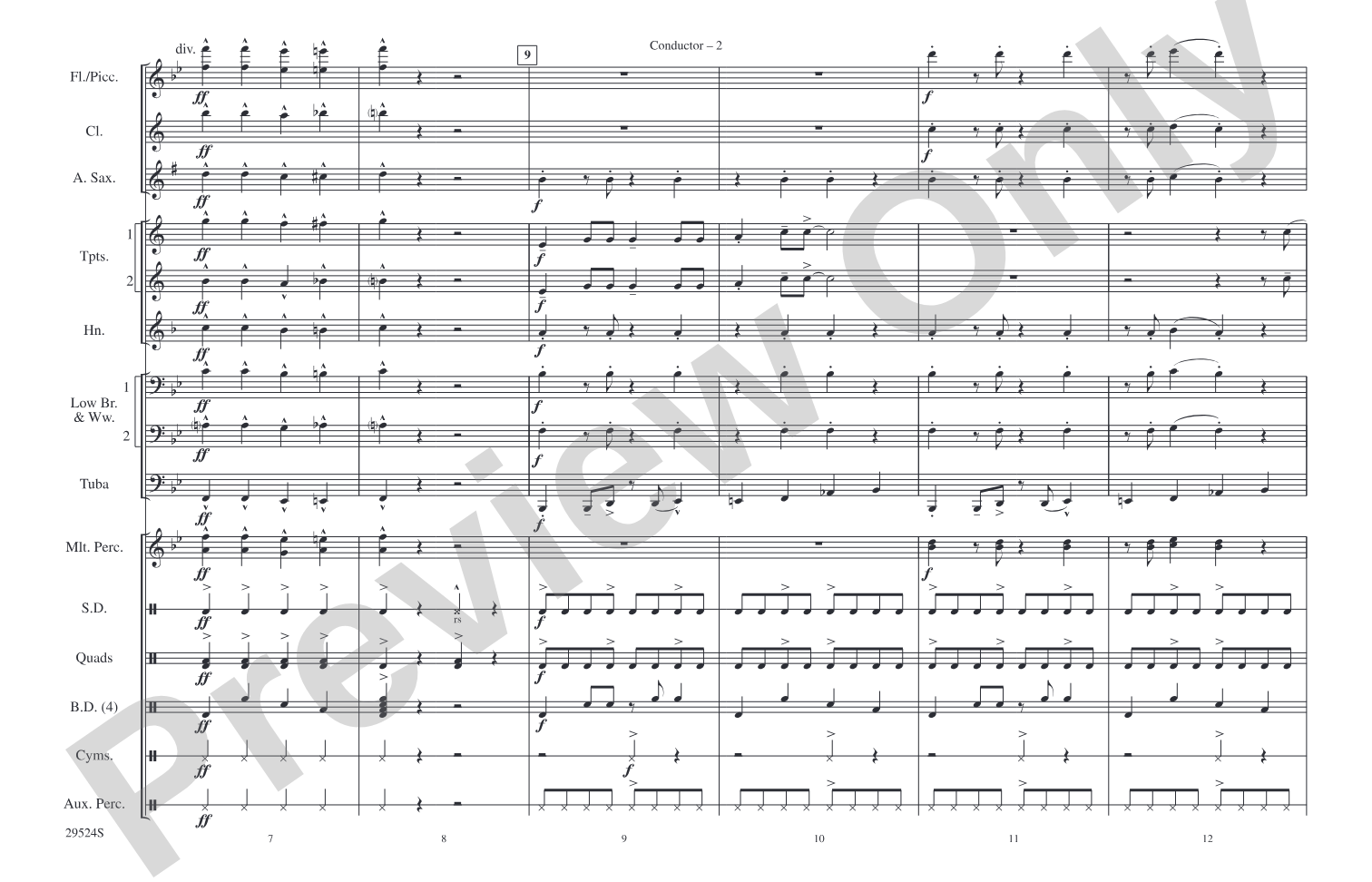 Hairspray Jam: Marching Band Conductor Score & Parts