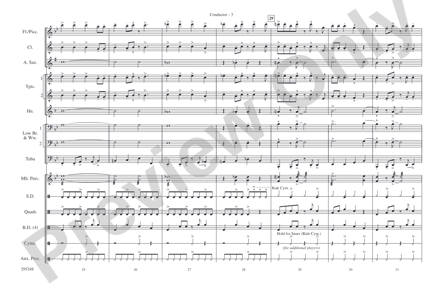 Hairspray Jam: Marching Band Conductor Score & Parts