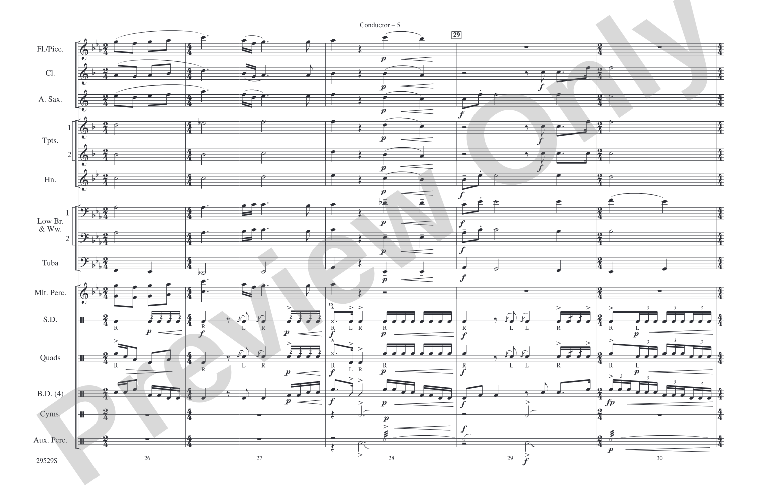 Gettysburg: Marching Band Conductor Score & Parts