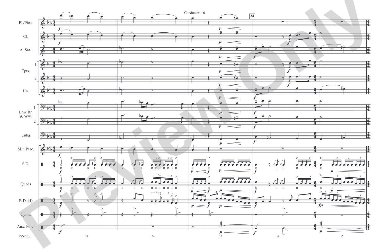 Gettysburg: Marching Band Conductor Score & Parts