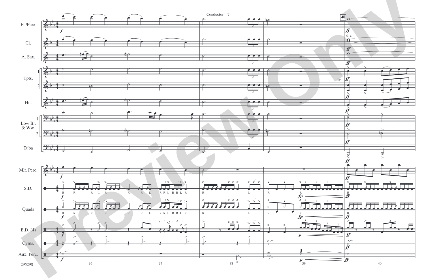 Gettysburg: Marching Band Conductor Score & Parts