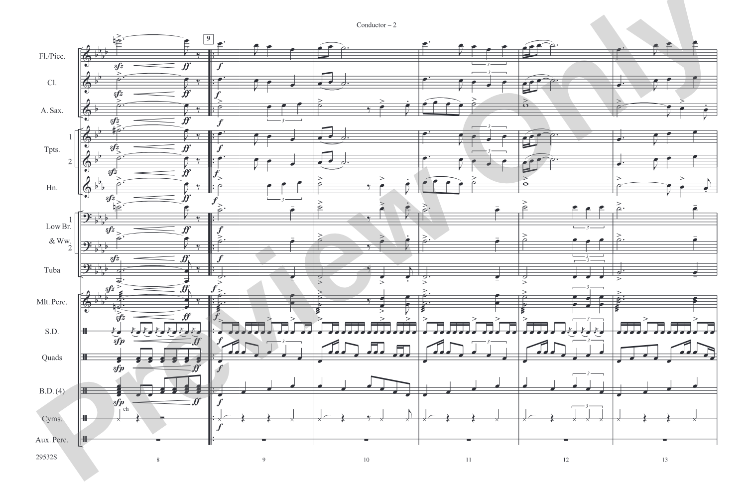 Alacrán: Marching Band Conductor Score & Parts