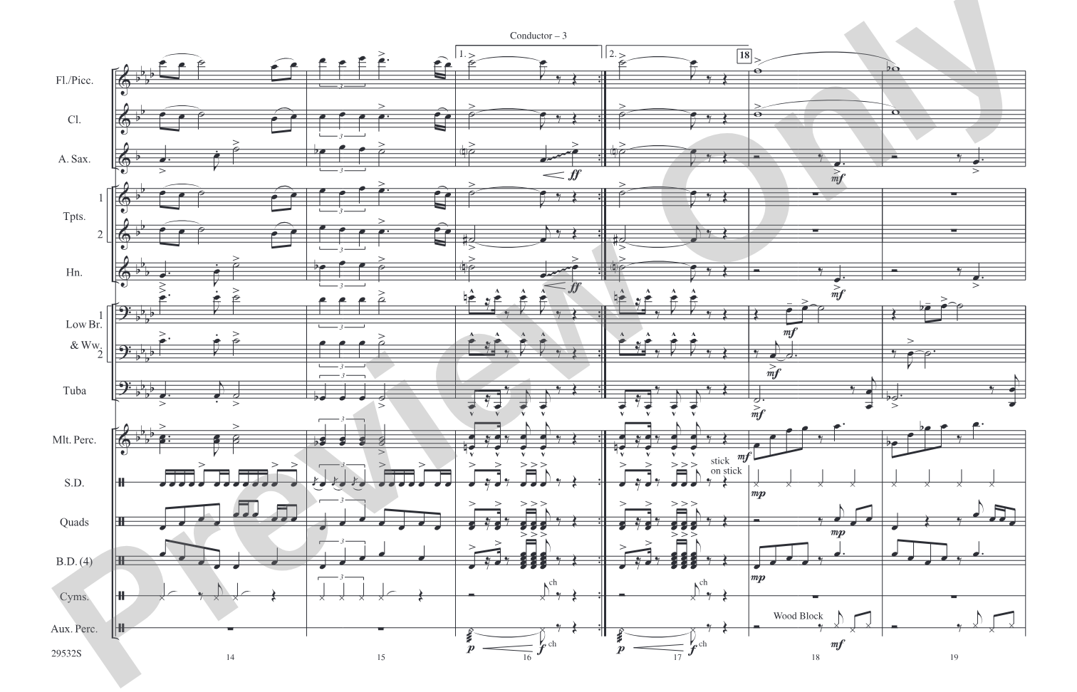 Alacrán: Marching Band Conductor Score & Parts