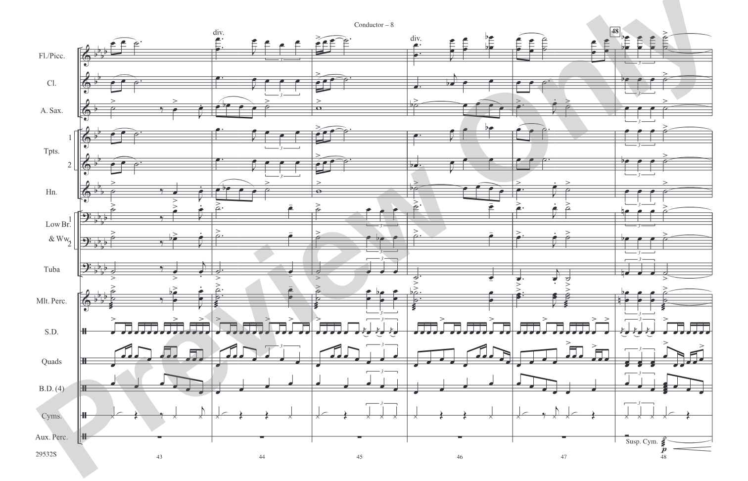 Alacrán: Marching Band Conductor Score & Parts