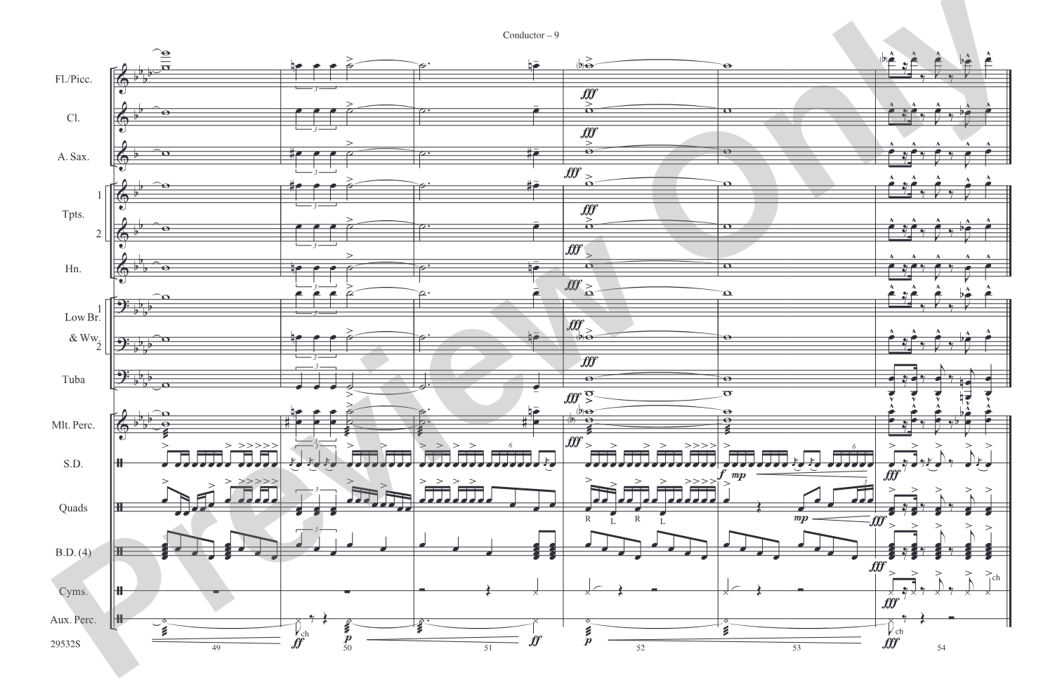 Alacrán: Marching Band Conductor Score & Parts