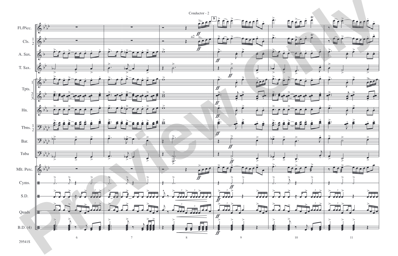 Rocket's Red Glare: Marching Band Conductor Score & Parts