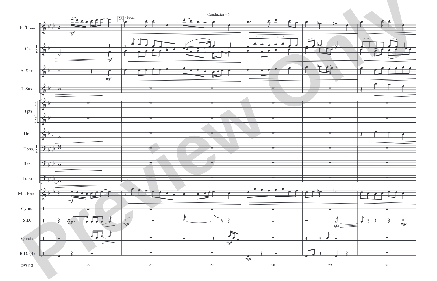 Rocket's Red Glare: Marching Band Conductor Score & Parts
