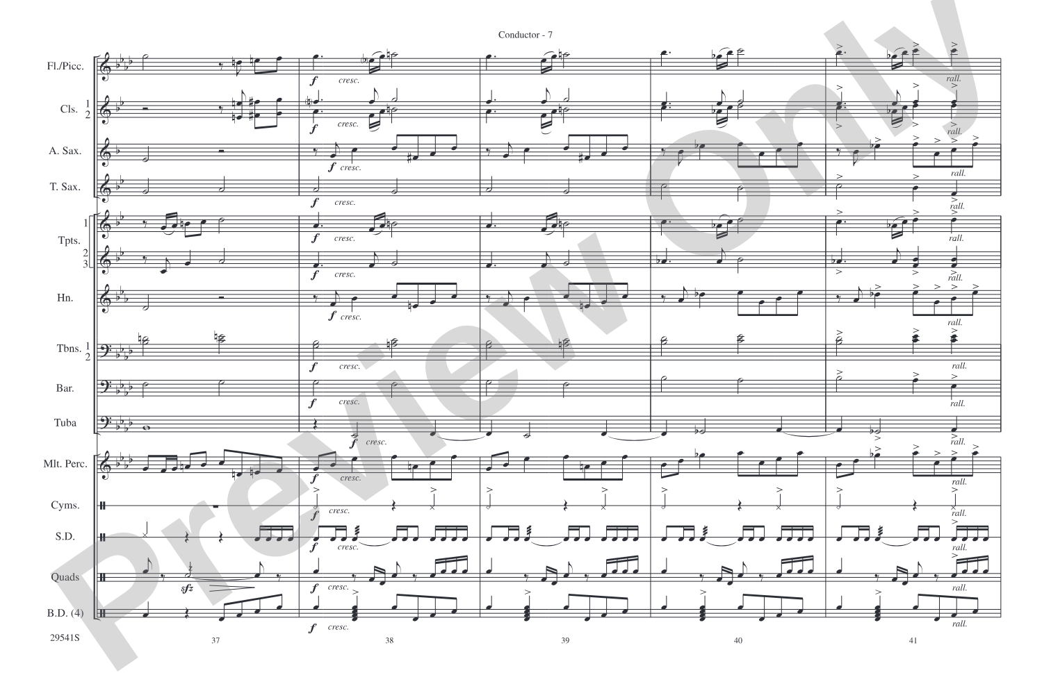 Rocket's Red Glare: Marching Band Conductor Score & Parts