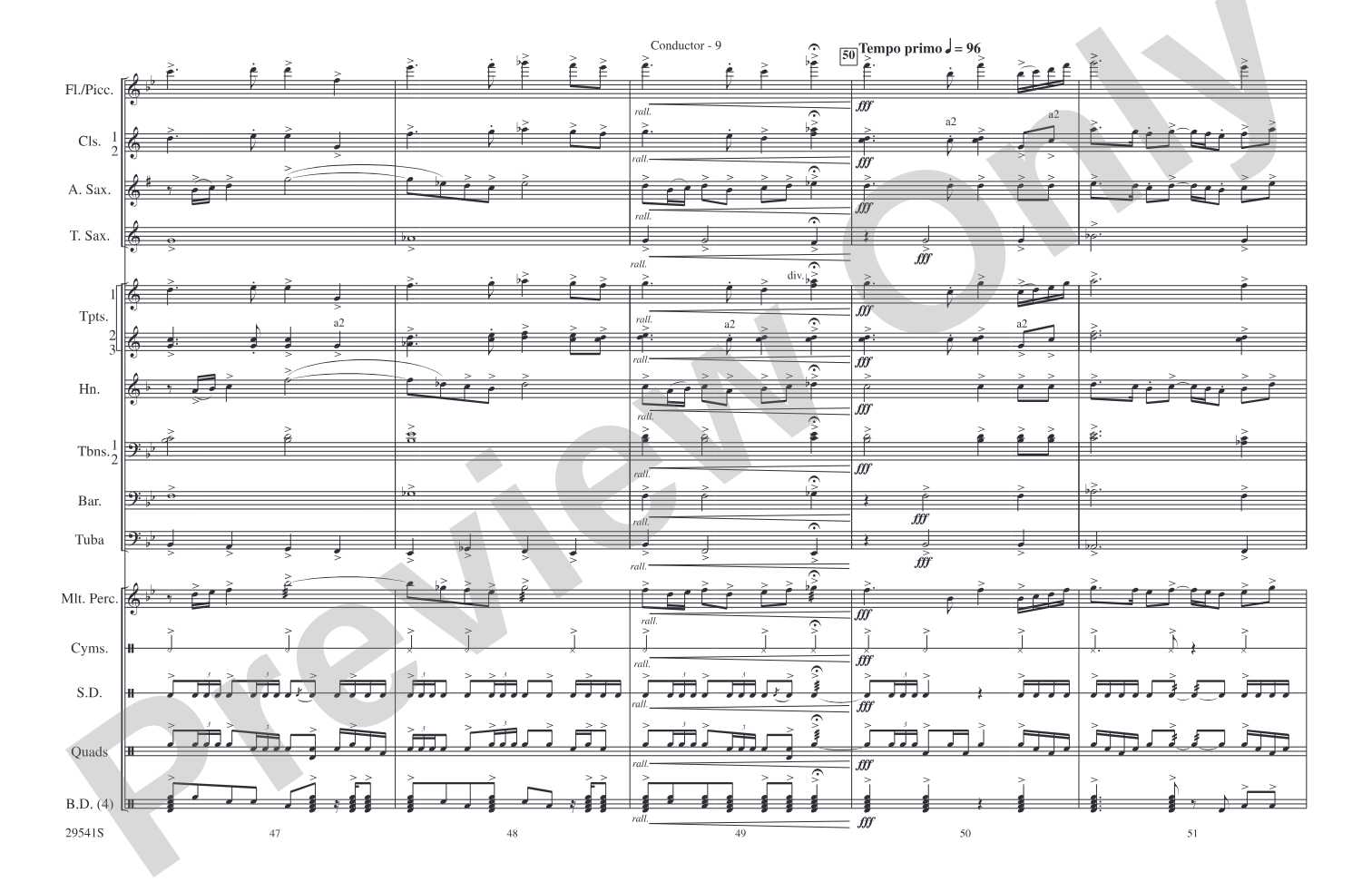 Rocket's Red Glare: Marching Band Conductor Score & Parts