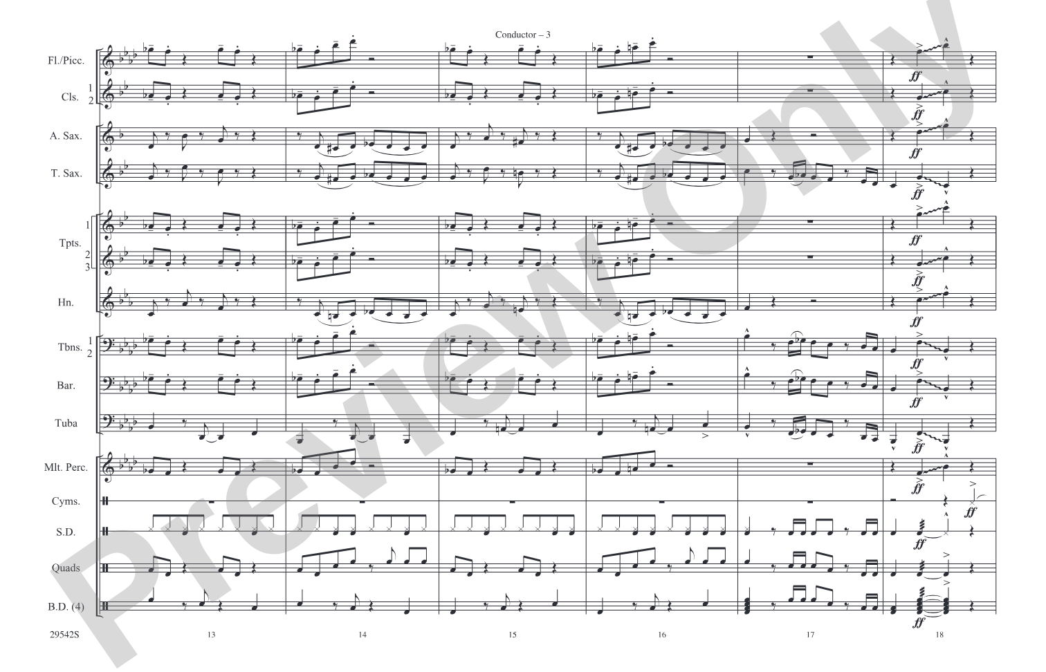Hernando's Hideaway: Marching Band Conductor Score & Parts