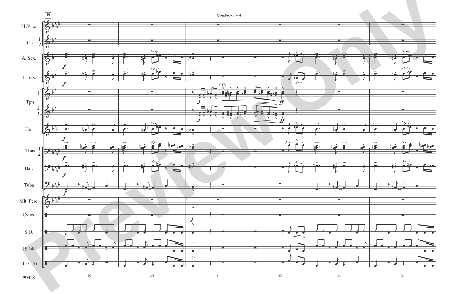 Hernando's Hideaway: Marching Band Conductor Score & Parts