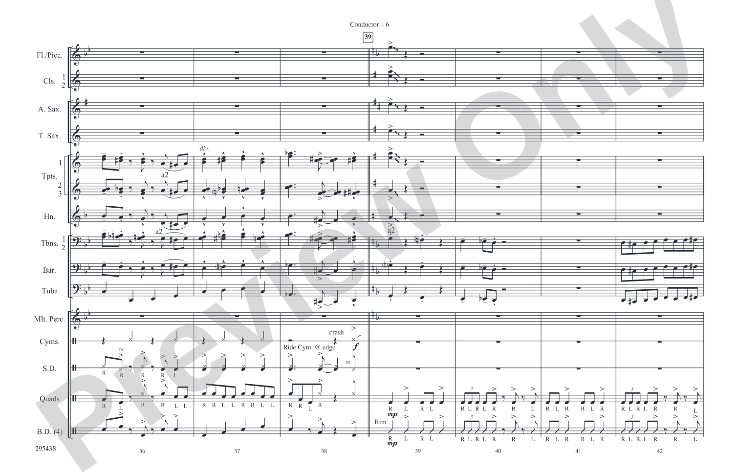Sing Sang Sung: Marching Band Conductor Score & Parts
