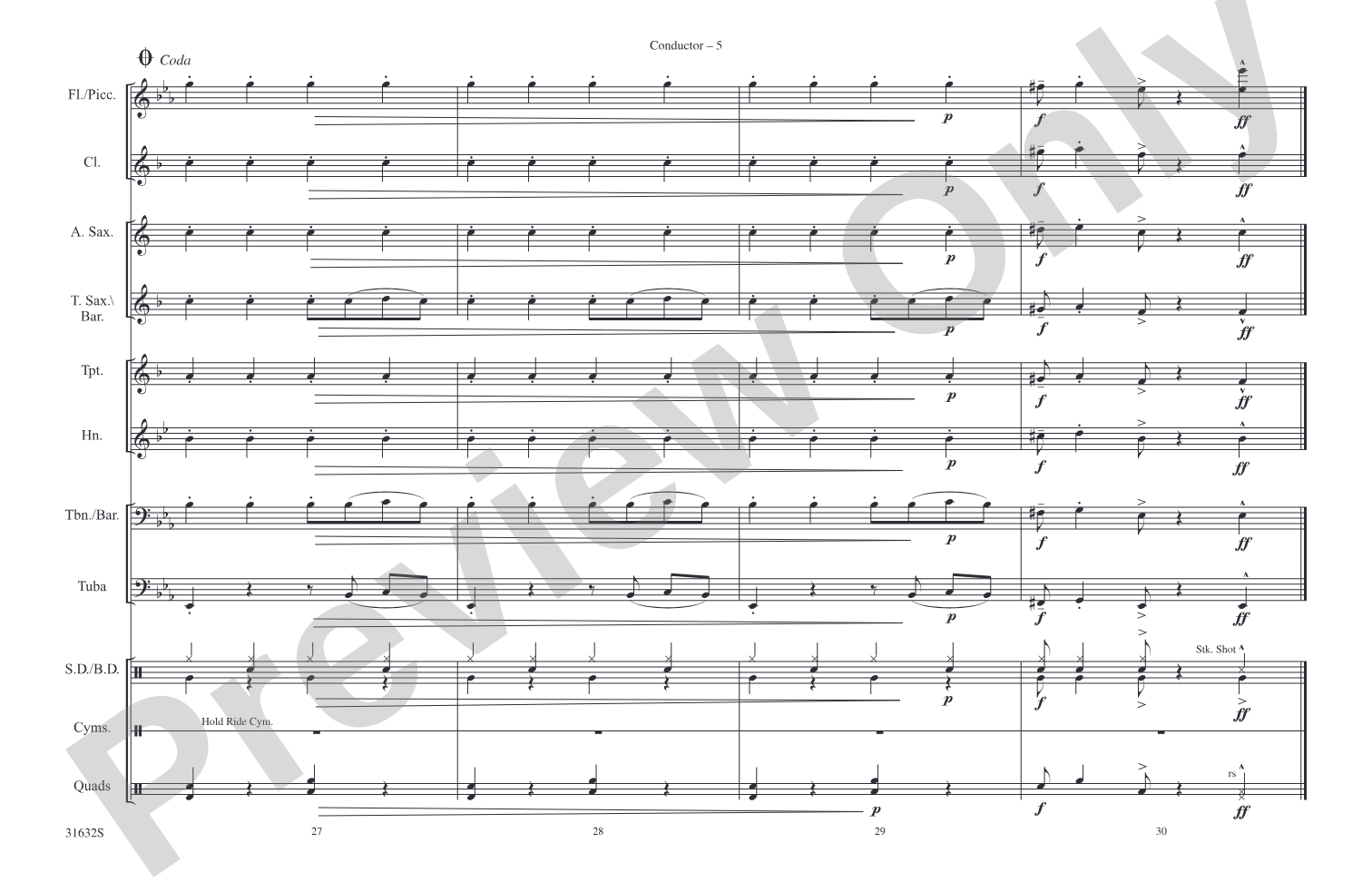 And All That Jazz (from Chicago): Marching Band Conductor Score & Parts