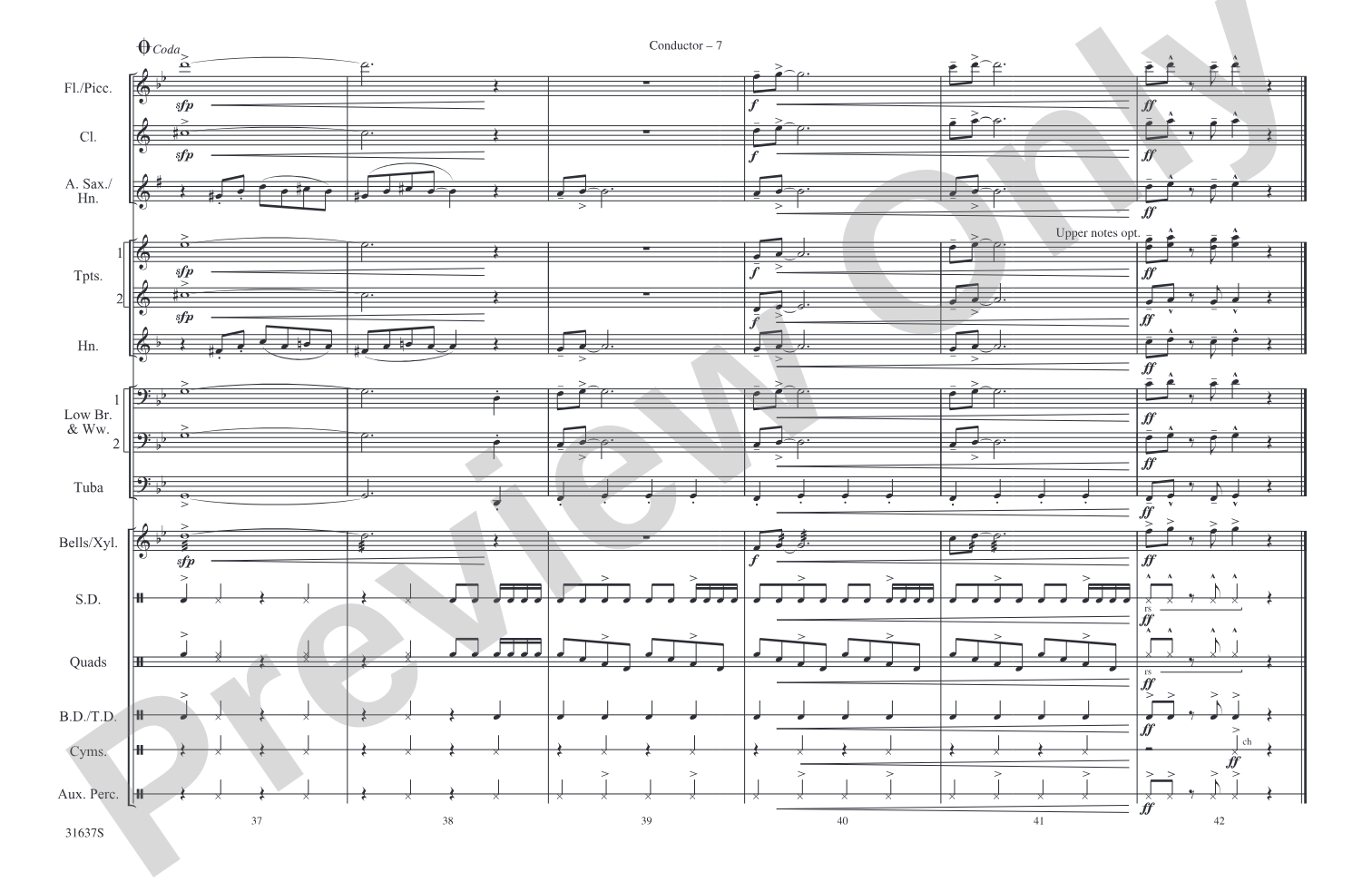 Rock and Roll: Marching Band Conductor Score & Parts