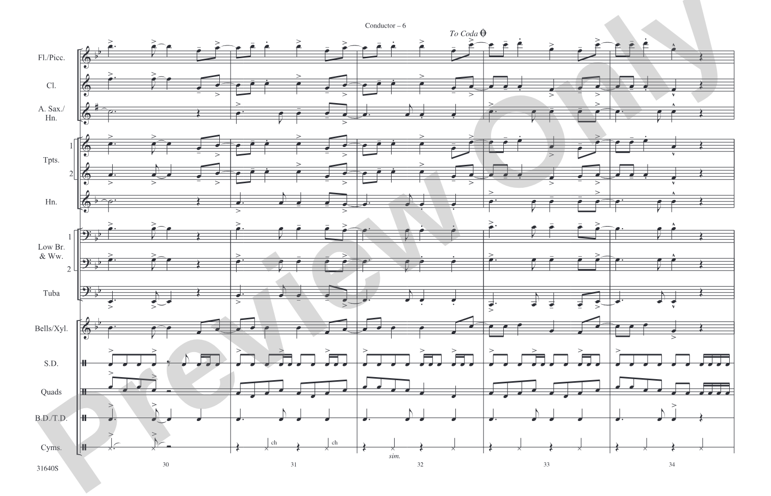 Hot N Cold: Marching Band Conductor Score & Parts