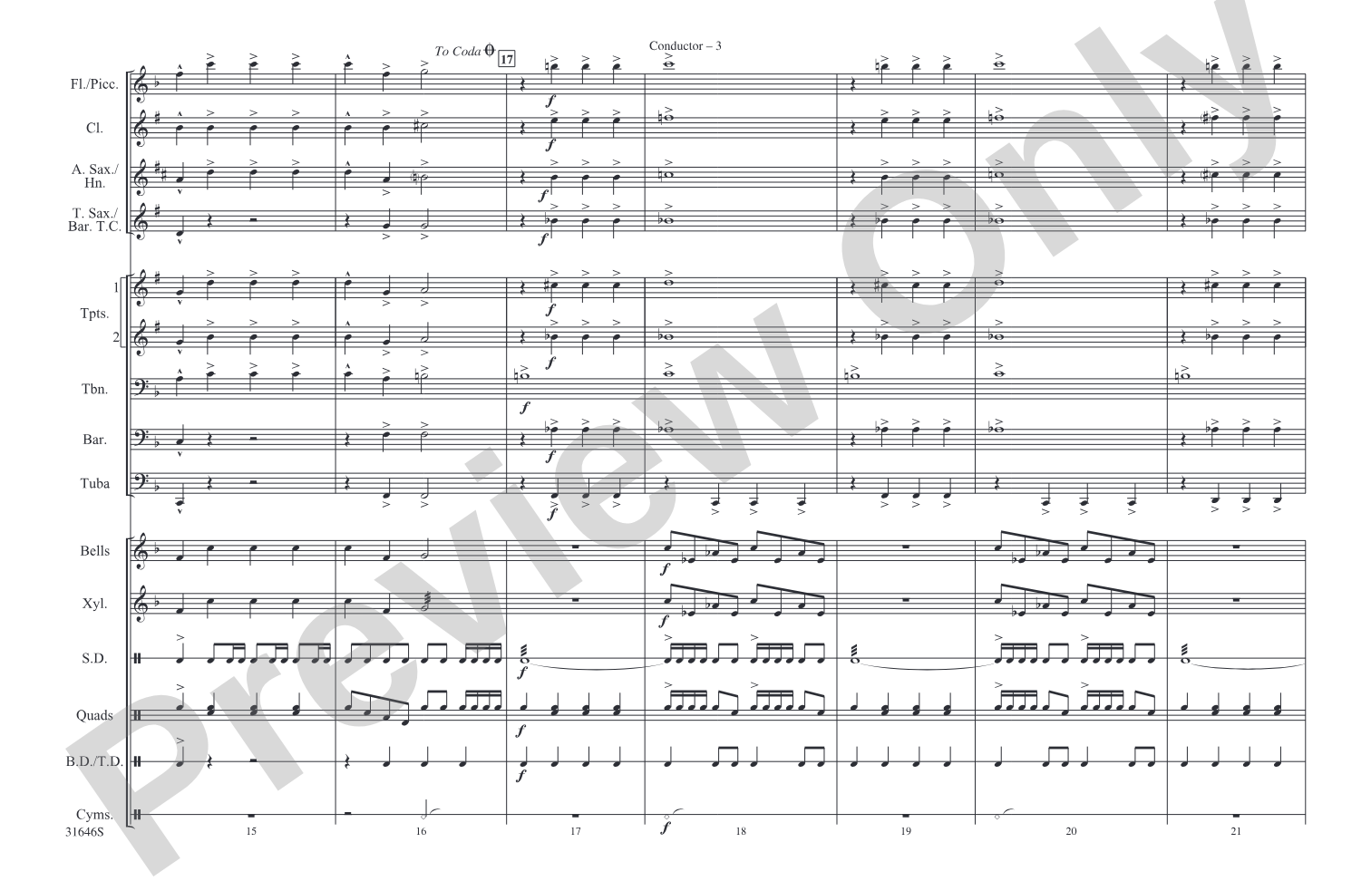 The Hut on Fowl's Legs: Marching Band Conductor Score & Parts