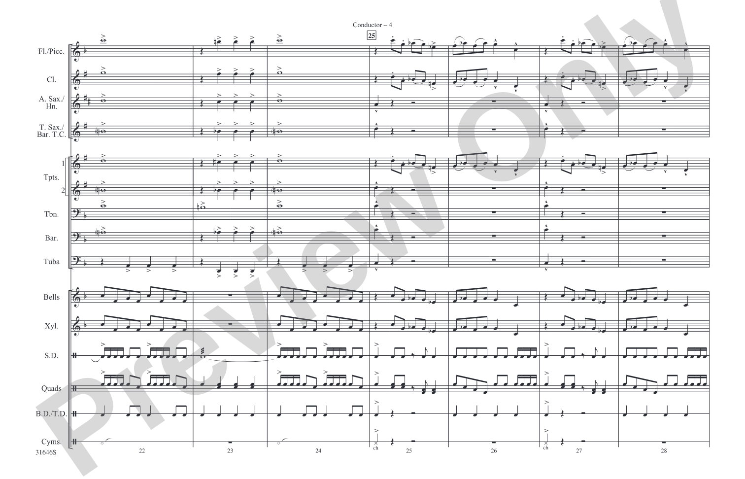 The Hut on Fowl's Legs: Marching Band Conductor Score & Parts